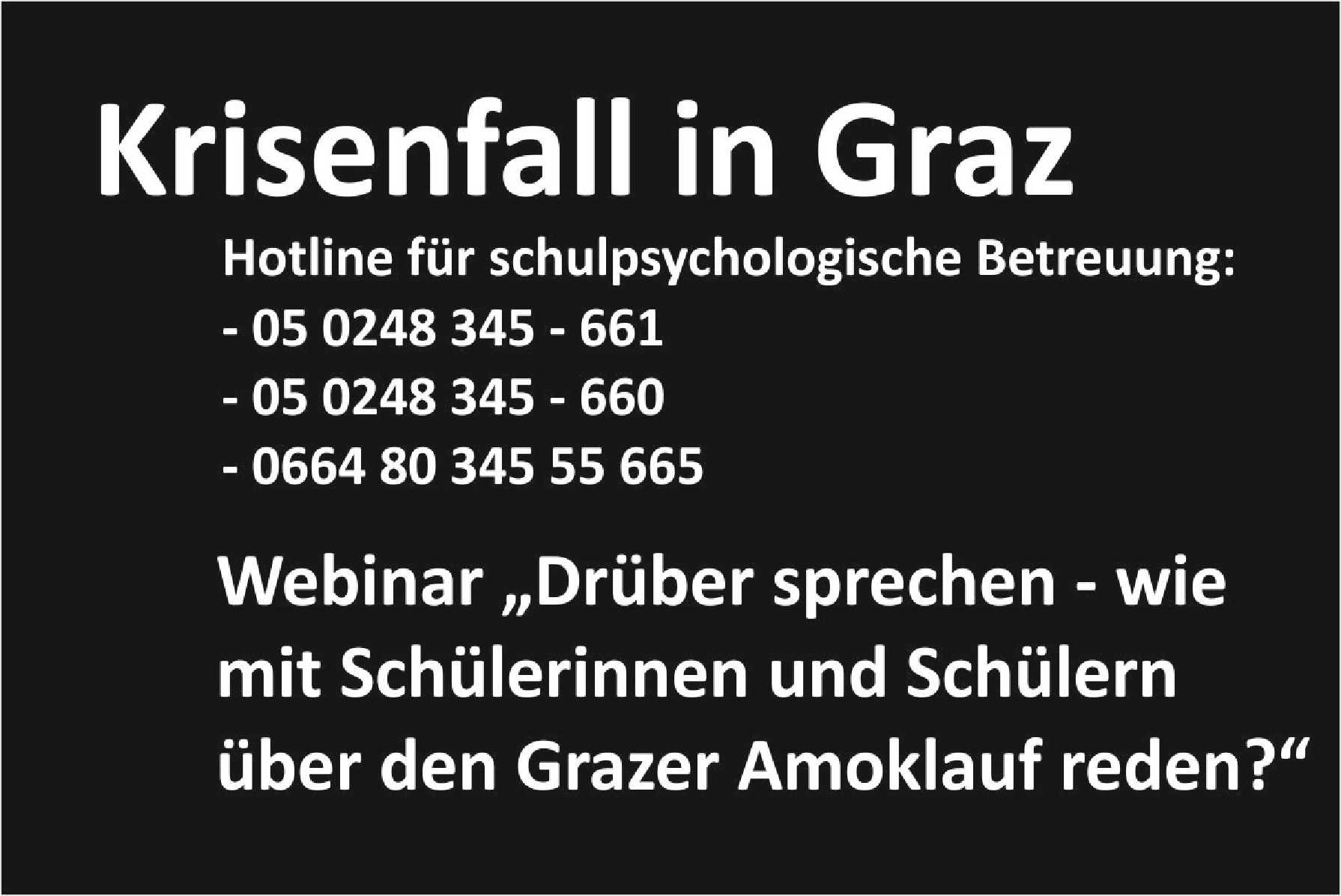 Krisenfall in Graz Krisenfall in Graz